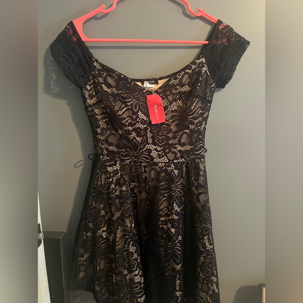 Black lace dress NWT